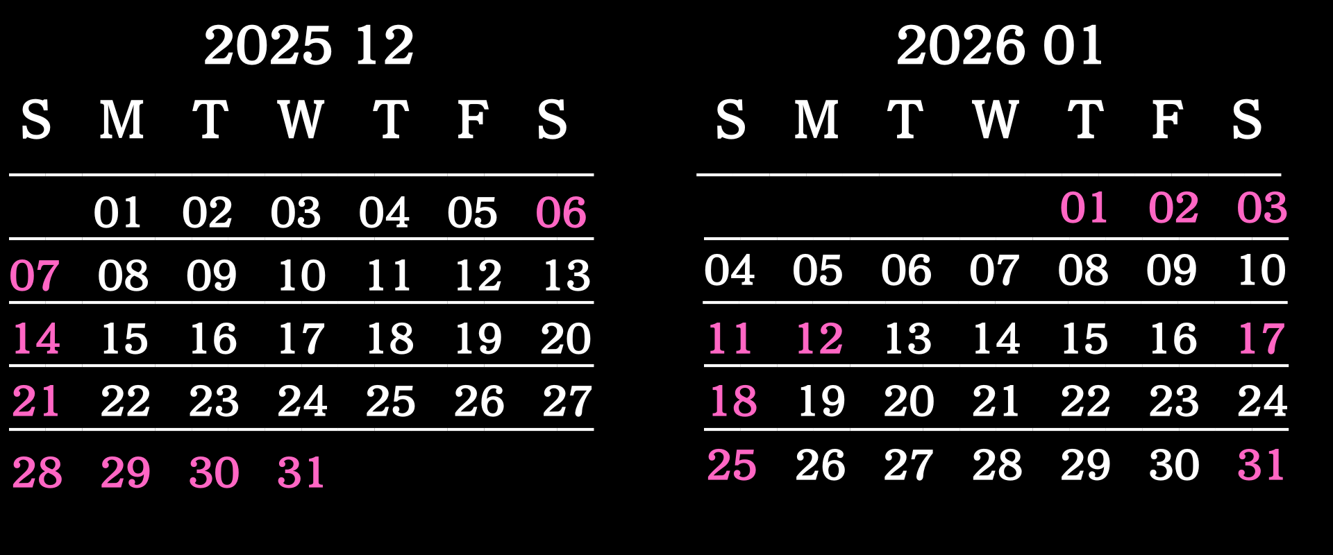営業カレンダー