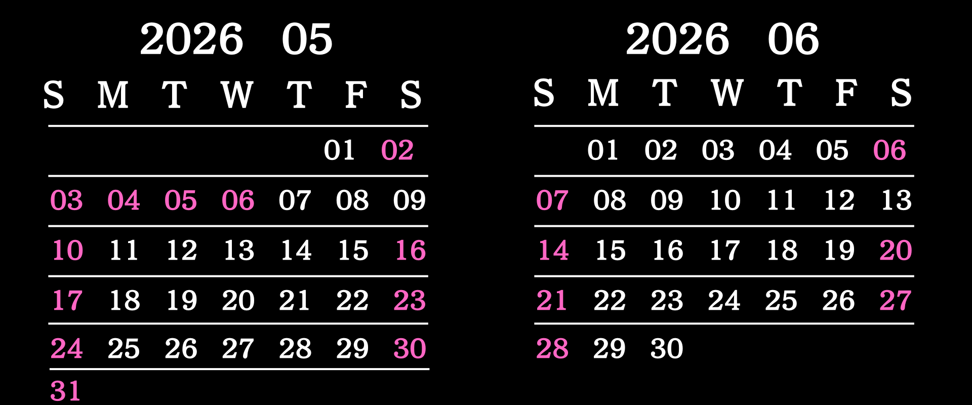 営業カレンダー