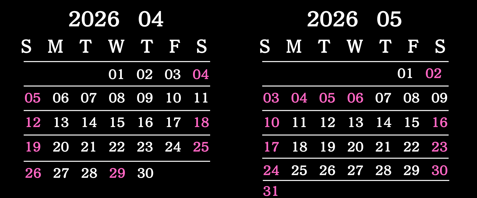 営業カレンダー